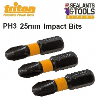 Triton PH3 Impact Driver Phillips Screwdriver 25mm Bits 567196