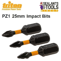 Triton PZ1 Impact Driver Pozi Screwdriver 25mm Bits 309084