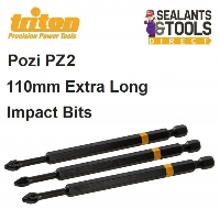 Triton PZ2 Impact Driver Pozi Screwdriver 110mm Long Bits 892753