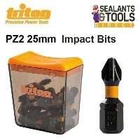 Triton PZ2 Impact Driver Pozi Screwdriver 25mm Bits 25pk 867179