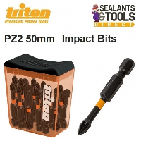 Triton PZ2 Impact Driver Pozi Screwdriver 50mm Bits 15pk 809018
