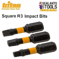 Triton R3 Impact Driver Square Screwdriver 25mm Bits 801335