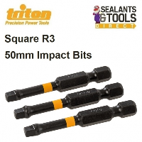Triton R3 Impact Driver Square Screwdriver 50mm Bits 717334