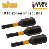 Triton TX15 Impact Driver Torx T15 Screwdriver 25mm Bits 738681