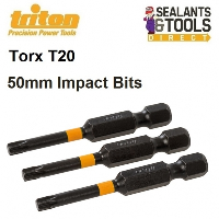 Triton TX20 Impact Driver Torx T20 Screwdriver 50mm Bits 573611