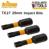 Triton TX27 Impact Driver Torx T27 Screwdriver 25mm Bits 761003