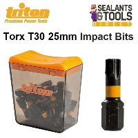 Triton TX30 Impact Driver Torx T30 Screwdriver 25mm Bits 25pk 357832