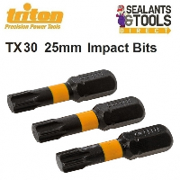Triton TX30 Impact Driver Torx T30 Screwdriver 25mm Bits 836714