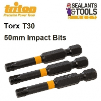 Triton TX30 Impact Driver Torx T30 Screwdriver 50mm Bits 821010