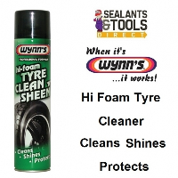 Wynns Hi-Foam Car Tyre Clean n Sheen Mousse Spray 11779