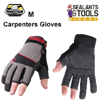 Youngstown Carpenters Fingerless Work Gloves 03311080-M Medium