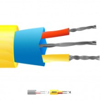 Type K Pvc Insulated Mylar Screened Thermocouple Cable Wire Ansi