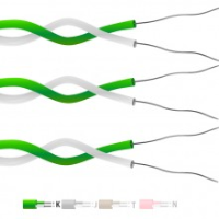 Type K Ptfe Insulated Twin Twisted Pair Thermocouple Cable Wire Iec