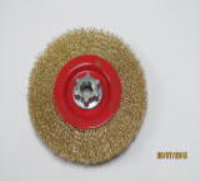Wire Radial Brush Wheels For Angle Grinders - Brass Coated Steel
