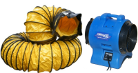 Minivayor VAF-300 (110v) & duct 3400 m3/hr ventilation fan 110v c/w 7.5m 304mm &#216; flex duct