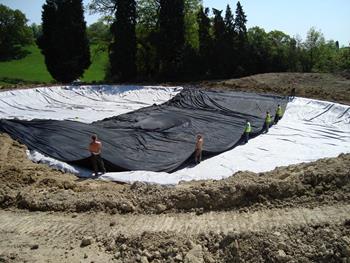 Rubber pond liners