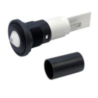 M16 LED Panel Mount Indicators with conical lens - with protection tube