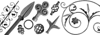 Artistic Wrought Ironwork Components