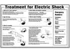 Rigid Plastic Electric Shock Notices