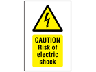 Risk Of Electric Shock Warning Signs