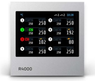 R4000 Temperature Controller with 4 or 8 zones Heating/Cooling