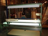 Fabric Inspection Machinery with illuminated inspection deck