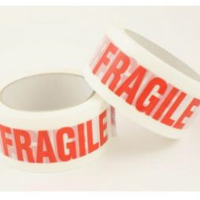 Printed 'Fragile' Packing Tape