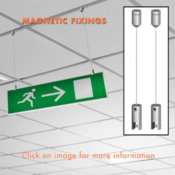 Magnetic Ceiling Fixed Signage Set