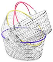 Oval Wire Shopping Baskets