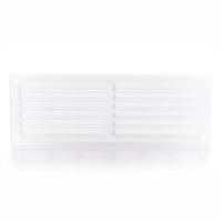Ryton LV68FBG Louvre Ventilator With Flyscreen; White (WH); 225 x 75mm (9" x 3")