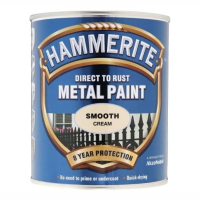 Hammerite Direct To Rust Smooth Finish; Cream (CM); 750ml