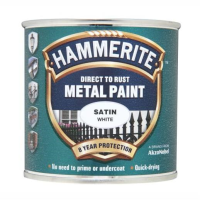 Hammerite Direct To Rust Satin Finish; White (WH)