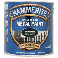 Hammerite Direct To Rust Smooth Finish; Dark Green (DGN)