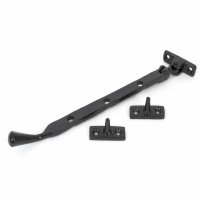 From The Anvil Cast Peardrop Casement Stays; Powder Coated Black (BK)
