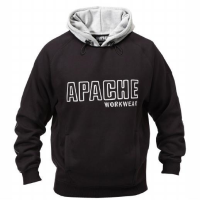 Apache Hooded Sweatshirt; Hoody; Black And Grey (BK)(GR)