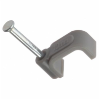 Cable Clips; Flat; Grey (GR)