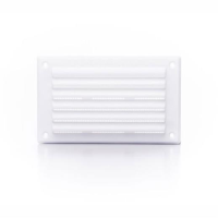 Ryton LV25 Louvre Ventilator With Flyscreen; White (WH); 6" x 3"