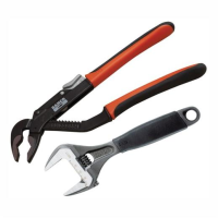 Bahco 8224 Slip Joint Pliers & 9031 Adjustable Wrench Twin Pack