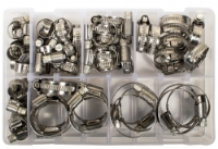 St/Steel Worm Drive Hose Clamp Selection (Avg 55 Pieces)