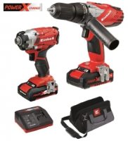 Power-X Combi Drill / Impact Driver Twin Pack 18v Cordless
