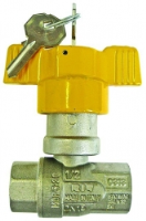 T Handle Ball Valve With Lock Gas Approved F/F
