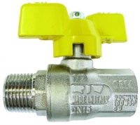 T Handle Ball Valve Gas Approved M/F