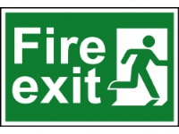 Safety Sign - Fire Exit Man Running Right