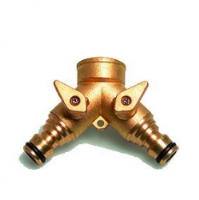Double Outlet Valve Female - Brass