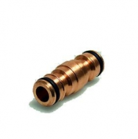 Double Male Click - Brass