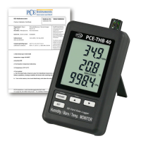 Multifunction Data Logger w/ ISO Calibration Certificate PCE-THB40-ICA