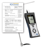 Pitot Tube Anemometer PCE-HVAC 2-ICA incl. ISO Calibration Certificate