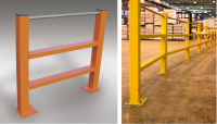 Twin Channel Barriers With Pedestrian Handrail