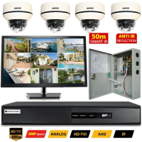 Serage HD TVI Smart IR Vandal Dome CCTV System