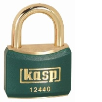 124 40mm Keyed ALike Coloured Brass Padlock In Green K12440GREA1